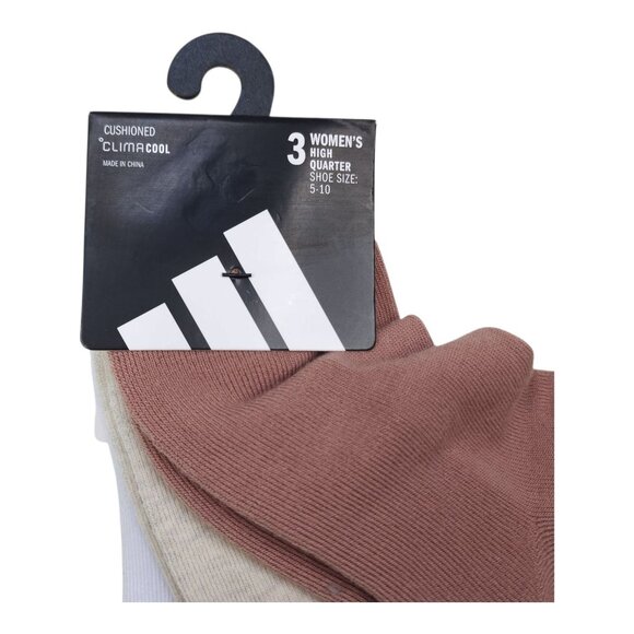 Adidas ClimaCool Womens High Quarter Socks 3-Pack Shoe Size 5-10 - Picture 3 of 8